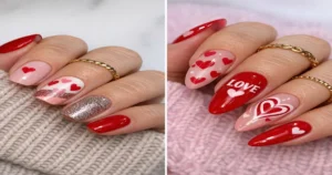 Stylish Valentine Nails for Short & Long Nails